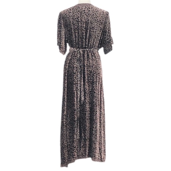 Johnny Was Leopard Velvet Midi Dress XL - Picture 4 of 15